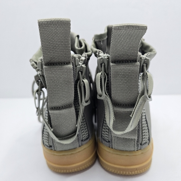 Nike | SF AF1s 'Dark Stucco' olive green gumsole hi-top sneakers | WMS 6.5 - Picture 10 of 14